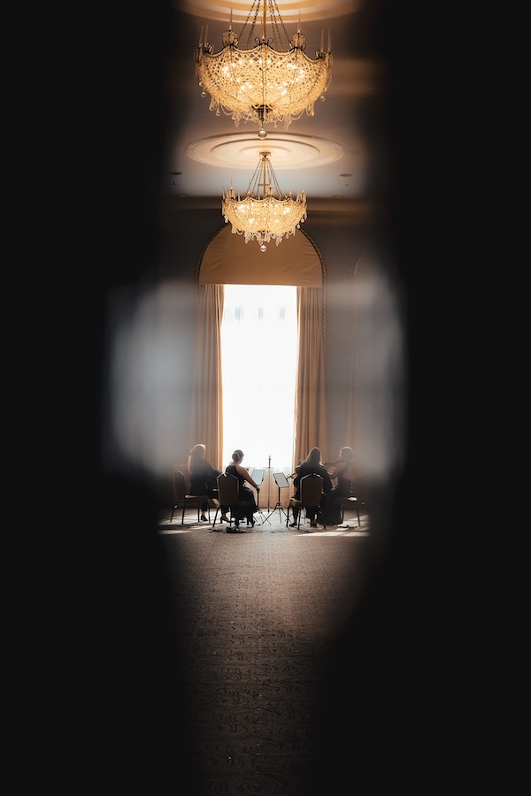 String quartet performing at Washington DC wedding