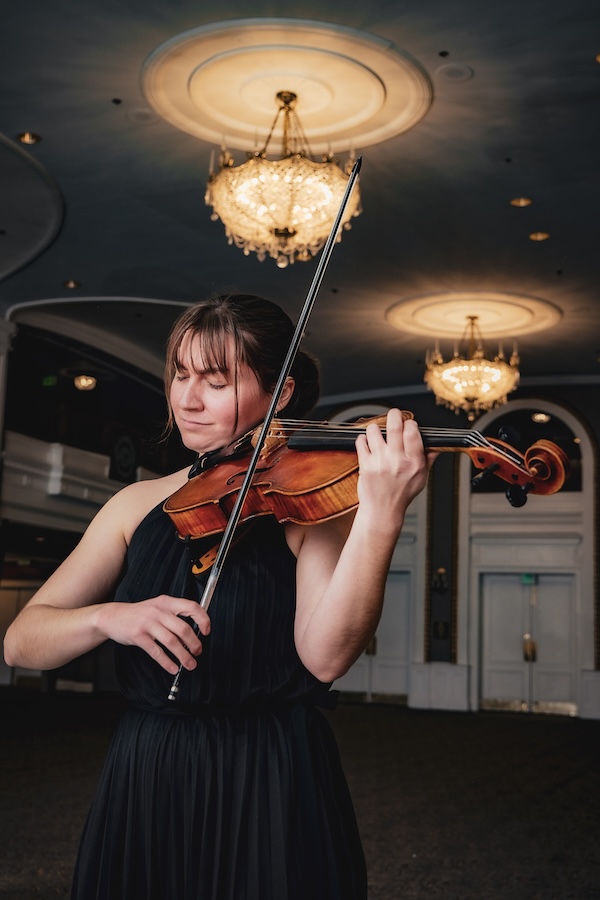 String trio performing at elegant event